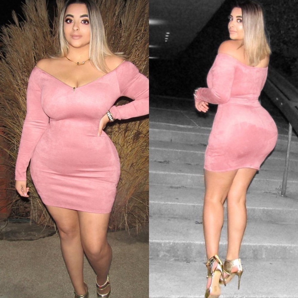Suede Zipper FN dress